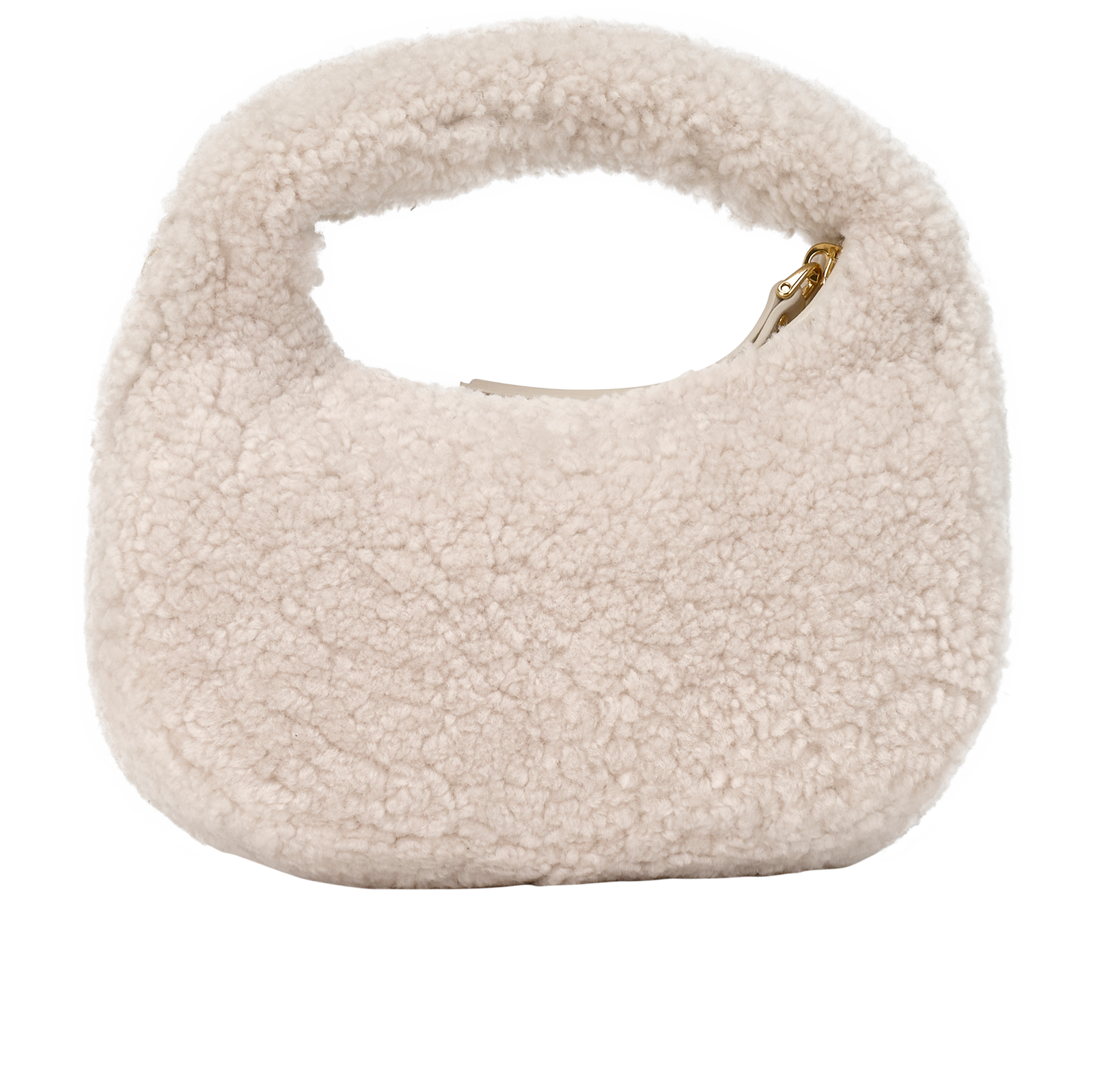 Mini Wander, &pound;950, Handbags, Cream, Shearling, Back view